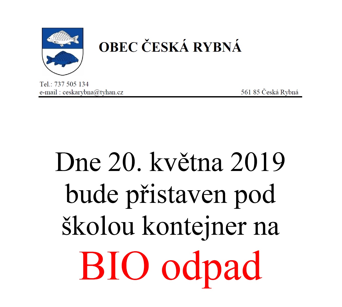 bioodpad 20. 5. 2019